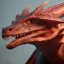 Placeholder: red dragon, dragon portrait, portrair, dragon head, dragon face, big eyes, fangs, dragon with horns, 8k resolution, high-quality, fine-detail, fantasy, incredibly detailed, ultra high resolution, 8k, complex 3d render, cinema 4d