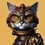 Placeholder: character render of mechanical tabby cat, intricate, ultra-fine detailed, steampunk, ornate, 8k, ultraHD, high-quality, 3d, realistic, trending on artstation, midjourney style, elaborate, openjourney style, close-up