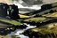 Placeholder: Yorkshire dales in the style of kyffin Williams