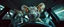 Placeholder: extreme close up on cheeky fluffy rat elf family scumbag in the car in the style of Escher and Giger and Fallout 4, pinhole cam, airbrush 3d rendering, on tv screen:A five-second cinematic single take in a clean industrial presentation hall.