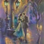 Placeholder: in the shadows romantic mood impressionist style