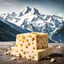 Placeholder: The Swiss Alps resting on a foundation of Swiss cheese