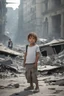 Placeholder: A hyper-realistic,A lone child stands in the middle of a destroyed city, their cries of despair echoing through the empty streets., full size ,Photo Real, HOF, full size, practicality,manufacturability,performance, (((realism, realistic, realphoto, photography, portrait, realistic, elegant, charming, , professional photographer, captured with professional DSLR camera, trending on Artstation, 64k, ultra detailed, ultra accurate detailed, bokeh lighting, surrealism, Thomas Kinkade backgroun