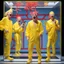 Placeholder: Dramatic television screen capture of wacky game show, hyperrealistic, nervous game show contestants in yellow plastic jump suits one blindfolded with two red push buttons in front of them on top of a glass box with an albino lizard in it, weird emcee on stilts laughing into a microphone, Japanese language datamoshing graphics, high shock value, artistic, oddball masterpiece, sfumato, dark humor, dynamic composition