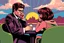 Placeholder: pop art pixels 1000 images cool degen mfer trade - retreat - strategise - repeat
