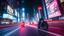 Placeholder: A futuristic race through a neon-lit city, where flying motorcycles leave trails of light as they zoom between towering holographic advertisements. Photographic quality and detail, award-winning image, beautiful composition.