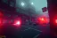 Placeholder: Assault on Precinct 13 , run down , night time , unity, scriptable render pipeline , red tone , volumetric , blue emission , faded fog , lighting.