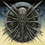 Placeholder: "VOIVOD" Album cover for "THE OUTER LIMITS", by Tomi Ungerer and J.P. Targete, abstract surreal composition, technically perfect smooth, mind-bending illustration, dramatic album art, muted colors, minimalism