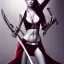 Placeholder: Beautiful women with katana sword