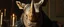 Placeholder: close up portrait painted by Rembrandt, stupid looking furry dragon lich rhino at banquet