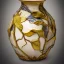 Placeholder: photo of a small cracked ceramic vase repaired with gold, kintsugi, garden setting, beautiful landscape photography, beautiful, vines and leaves, delicate, cinematic, high detail, beautiful composition, delicate arrangement, aesthetic, soft lighting, award winning photography, tender