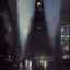 Placeholder:  Gotham city, Neogothic architecture,Beaux Arts architecture by Jeremy mann, point perspective,