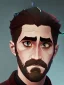 Placeholder: Portrait of a 30 year old strange gay wizard like Jake Gyllenhaal