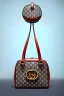 Placeholder: Gucci bag made by muppet face, Sesame Street style, retro style, photo studio, unreal engine 5, god lights, ray tracing, RTX, lumen lighting, ultra detail, volumetric lighting, 3d.