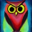 Placeholder: Night time owl abstract