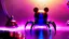 Placeholder: a spider mickey mouse hybrid, photorealism, movie screen capture, horror, sci-fi, retrofuturism,