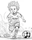 Placeholder: coloring pages for kids, Recreate An ultra realistic render of Magazine cover: "Cute Toddler MO SALAH Playing football" Text Reads:"MO SALAH", the work of photo journalist Ross William Halfin. On a crisp white paper, allow Nate Simpsons' talent for highly detailed and dynamic design to shine. Incorporate watercolor splash art as complementary elements, adding an intriguing burst of color that enhances the overall composition. Present this captivating artwork in stunning 8K resolution, ensuring t