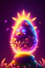 Placeholder: cartoon egg pfp character intricated detailed king flowers glitter neon sunset lightnight storm