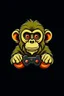 Placeholder: make a YouTube channel logo of a monkey with a Xbox controller