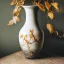 Placeholder: photo of a cracked ceramic vase repaired with gold, kintsugi, beautiful, vines and leaves, rosebuds, delicate, cinematic, high detail, beautiful composition, delicate arrangement, aesthetic, soft lighting, award winning photography, tender