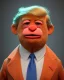 Placeholder: Waist up Portrait, Donald trump muppet, Sesame Street style, retro style, photo studio, unreal engine 5, god lights, ray tracing, RTX, lumen lighting, ultra detail, volumetric lighting, 3d.