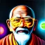 Placeholder: Ultra detailed fullbody Portrait in oil on canvas of Master Roshi wearing glasses,kamehameha,extremely detailed digital painting, extremely detailed face,crystal clear Big glowing eyes, mystical colors ,perfectly centered image, perfect composition, rim light, beautiful lighting,masterpiece,8k, stunning scene, raytracing, anatomically correct, in the style of robert e howard and Wizyakuza and Ohrai Noriyoshi and Simon Bisley and uncannyknack