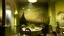 Placeholder: A pale greenish yellow starlight themed restaurant painted by Caspar David Friedrich
