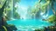 Placeholder: jungle.water fall.