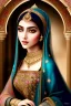 Placeholder: A beautiful Arab Muslim princess from the Abbasid era , beautiful portrait, flowery landscape