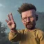 Placeholder: Walter white toddler, full body, angry, Buddha body, dynamic pose, tokio background, dramatic lighting, hyper realistic, unreal engine, 8k, upscale