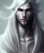 Placeholder: Elf, Male, Long White Hair, Black Skin, Lavender Eyes