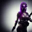 Placeholder: Cyberpunk, female,Alien, gas mask, laser rifle, hands, metal, mars, gyro,sexy,8k, fighting