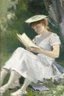 Placeholder: Berthe Morisot, Reading, 1873, Cleveland Museum of Art