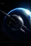 Placeholder: small spaceship floating in space, with a planet behind