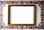 Placeholder: empty photo frame persian art no background