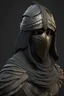 Placeholder: Arab warrior,iron, rounded, 3D, 8k, black background