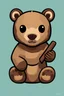 Placeholder: A minimalistic logo of a baby bear with a cake