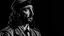 Placeholder: Jesus in a Nazi uniform , 4k, sharp edges ,Chiaroscuro, hyper realism, realistic, highly detailed, high contrast black and white, sharp