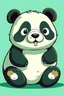 Placeholder: Panda bear, cartoon style.