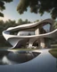 Placeholder: Casa campestre estilo Zaha Hadid, Pintura al óleo, calidad ultra, hiperdetallado, obra de arte, 8k, 3d, cuerpo completo