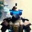 Placeholder: A portrait of a crystalised robot samurai with yakuza tatu, atmospheric, realistic, unreal engine cosmic galactic, cinematic lighting, octane render, random colors, transparent, cosmic ambiance, masterpiece, art by Yoji Shinkawa, composing fit inside, masterpiece