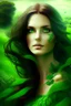 Placeholder: In Green land one beautiful lady