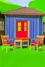 Placeholder: Playhouse with chairs