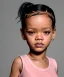 Placeholder: Rihanna toddler, full body, soft skin, dramatic lighting, hyper realistic