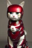 Placeholder: A cute cat wearing an Iron Man suit