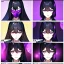 Placeholder: Clear focus, 8k, girl, high quality, detailed, black hair, purple eyes, beautiful lighting, vibrant colors, mask, angry, ninja