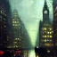 Placeholder: Skyline,unrealistic gigant city ,Gotham city,Neogothic and NeoFascist and Neoclassical architecture German Expressionism by Jeremy mann, John atkinson Grimshaw," "