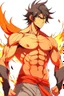 Placeholder: The same photo anime with medium muscles but with (katana sword)