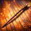 Placeholder: Closeup of an old wooden magical wand. No detailed background.Magical. Epic. Dramatic, highly detailed, digital painting, masterpiece