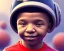 Placeholder: Kylian Mbappé as a child, 3d art, baby face portrait, smile, 8k resolution